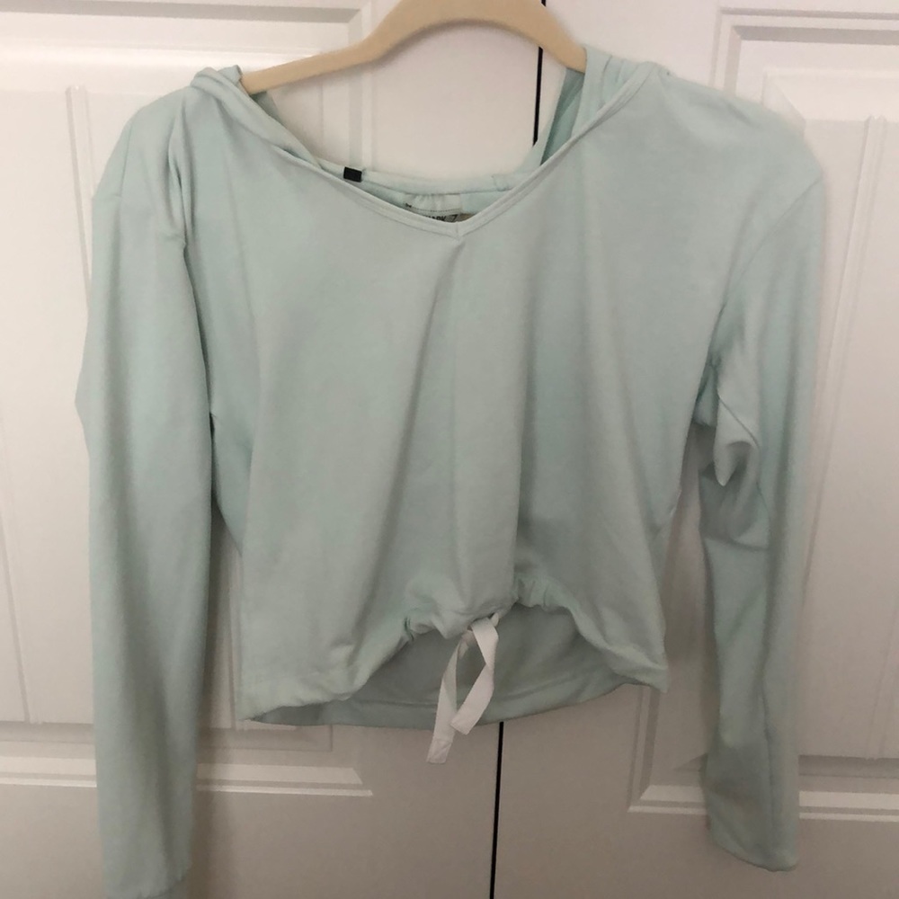 Teal gym, shark shirt